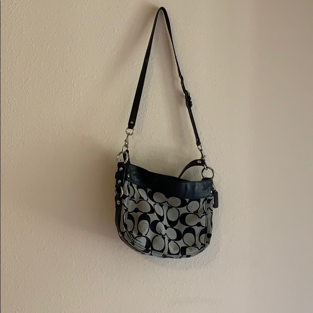 Black crossbody Coach purse
